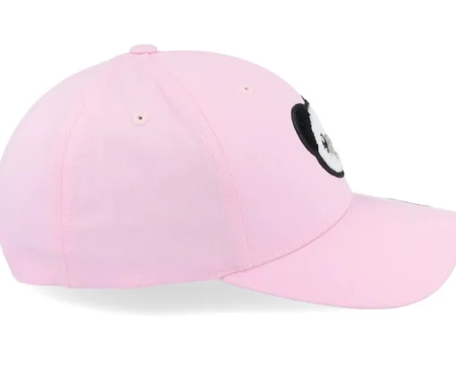 Kids Panda Chenille Patch Pink Adjustable - Kiddo Cap