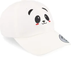 Kids Panda White Dad Cap - Kiddo Cap