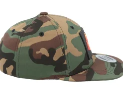 Kids Paper Fox Patch Camo Snapback - Kiddo Cap