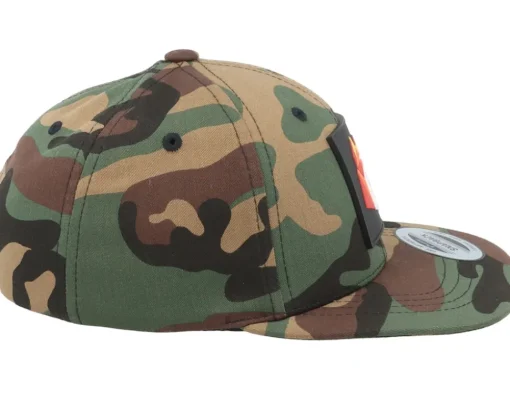 Kids Paper Fox Patch Camo Snapback - Kiddo Cap