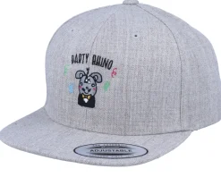 Kids Party Rhino Heather Grey Snapback - Kiddo Cap