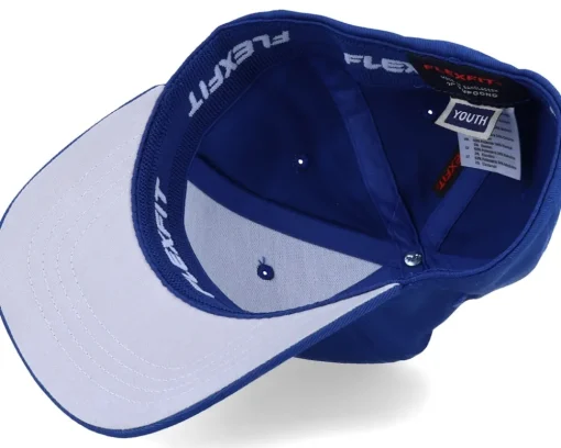 Kids Peeping Dino T-rex Royal Blue Flexfit - Kiddo Cap