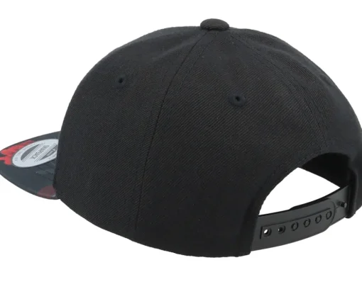 Kids Pineapple Sunset Black/Red Rose Snapback - Kiddo Cap