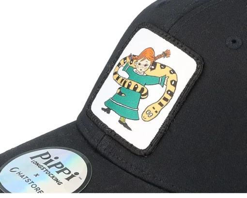 Kids Pippi Snake Black Trucker - Pippi Longstocking