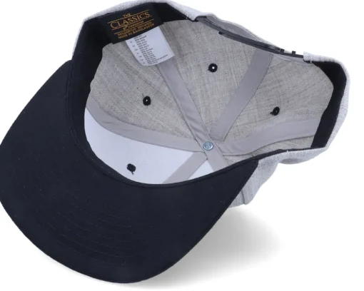 Kids Pirate Logo Heather Grey/Black Snapback - Kiddo Cap