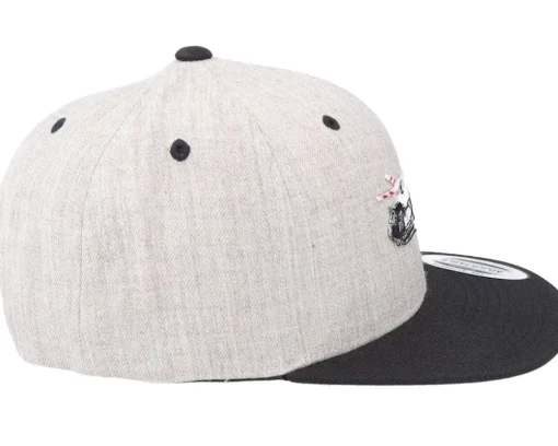 Kids Police Helicopter Grey/Black Snapback - Kiddo Cap