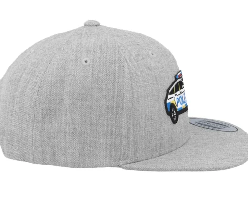 Kids Polisbil Heather Grey Snapback - Kiddo Cap
