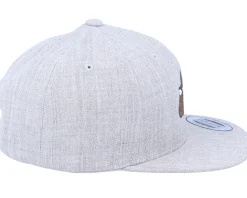 Kids Poop Emoji Heather Grey Snapback - Kiddo Cap