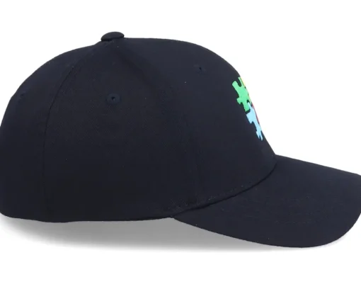 Kids Puzzle Pieces Black Flexfit - Kiddo Cap
