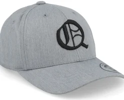 Kids Q Letter 3d Heather Grey Adjustable - Kiddo Cap