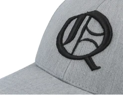 Kids Q Letter 3d Heather Grey Adjustable - Kiddo Cap