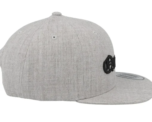 Kids Queen Old English 3d Heather Grey Snapback - Kiddo Cap