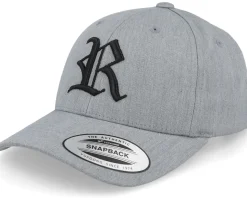Kids R Letter 3d Heather Grey Adjustable - Kiddo Cap