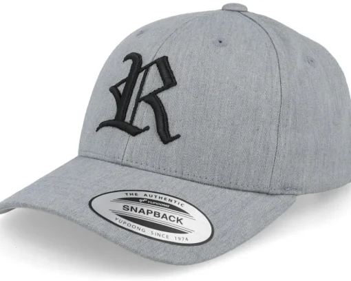 Kids R Letter 3d Heather Grey Adjustable - Kiddo Cap