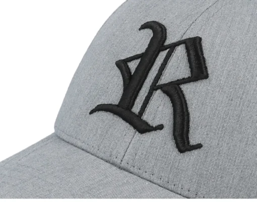 Kids R Letter 3d Heather Grey Adjustable - Kiddo Cap