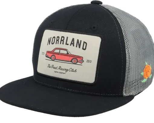 Kids Racing Cap Black/Grey Trucker - SQRTN