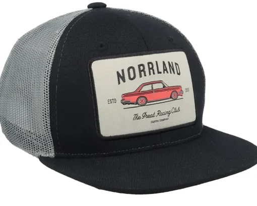 Kids Racing Cap Black/Grey Trucker - SQRTN