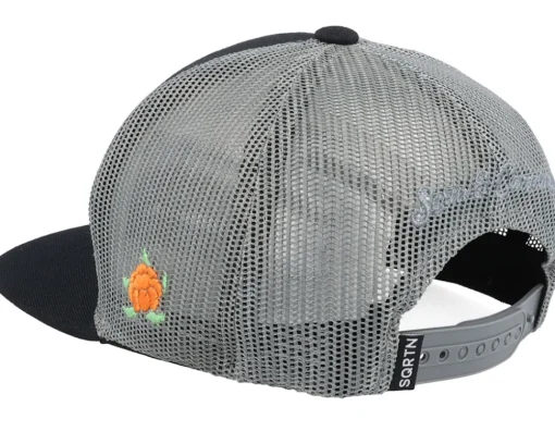 Kids Racing Cap Black/Grey Trucker - SQRTN