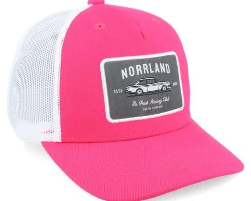 Kids Racing Cap Hot Pink/White A-Frame Trucker - SQRTN