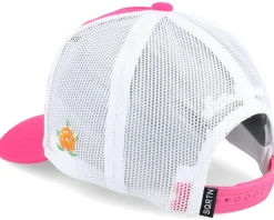 Kids Racing Cap Hot Pink/White A-Frame Trucker - SQRTN