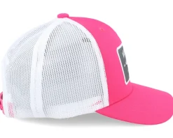 Kids Racing Cap Hot Pink/White A-Frame Trucker - SQRTN
