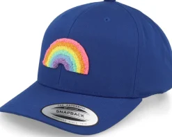 Kids Rainbow Chenille Royal Blue Adjustable - Kiddo Cap