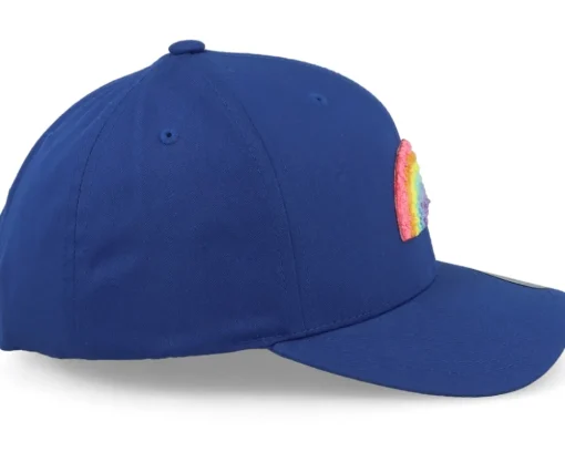 Kids Rainbow Chenille Royal Blue Adjustable - Kiddo Cap