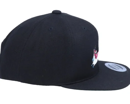 Kids Rainbow Farting Unicorn Black Snapback - Unicorns