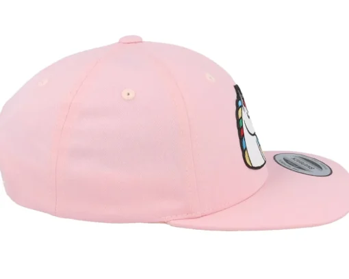 Kids Rainbow Unicorn Patch Pink Snapback - Unicorns