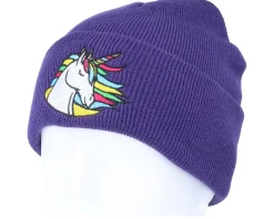 Kids Rainbow Unicorn Sky Purple Cuff - Unicorns