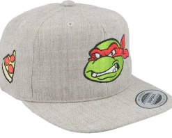 Kids Raphael Face Grey Snapback - TMNT