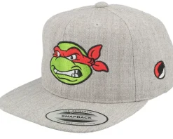 Kids Raphael Face Grey Snapback - TMNT