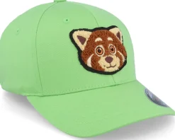 Kids Red Panda Chenille Patch Apple Green Flexfit - Kiddo Cap