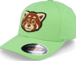 Kids Red Panda Chenille Patch Apple Green Flexfit - Kiddo Cap