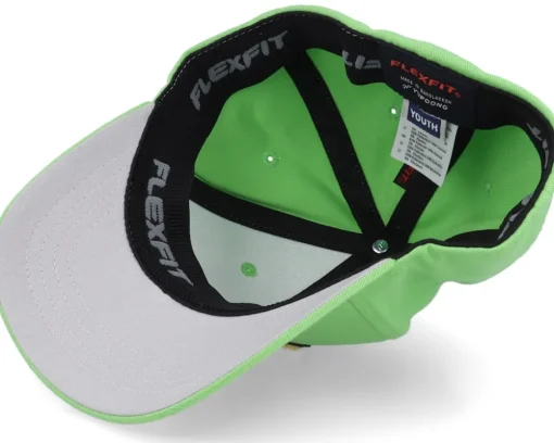 Kids Red Panda Chenille Patch Apple Green Flexfit - Kiddo Cap