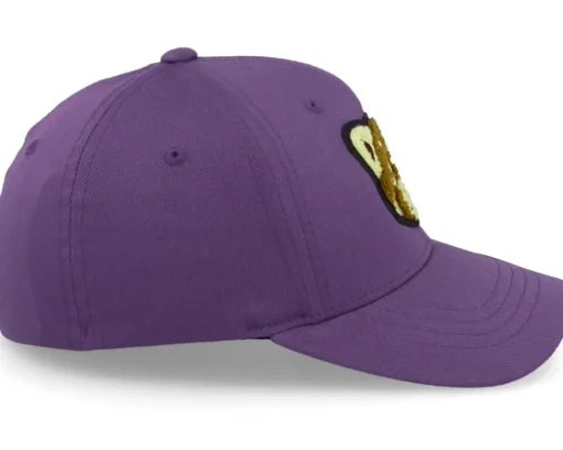 Kids Red Panda Chenille Patch Purple Flexfit - Kiddo Cap