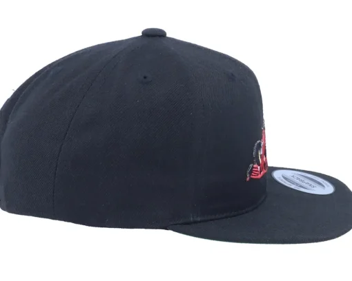 Kids Red Racing Car Black Snapback - Kiddo Cap