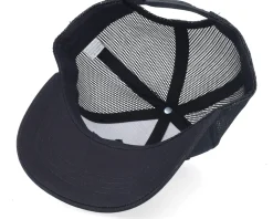 Kids Red Tractor Patch Black Trucker - Kiddo Cap
