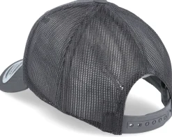 Kids Retro Dark Grey Trucker - Yupoong