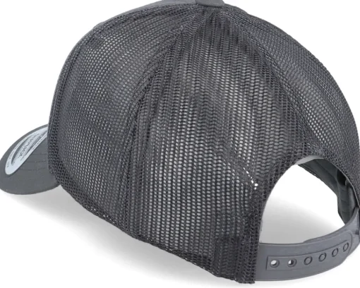 Kids Retro Dark Grey Trucker - Yupoong