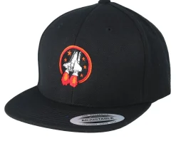 Kids Rocket Roll Black Snapback - Kiddo Cap