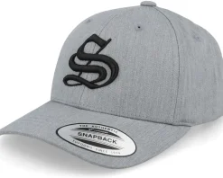 Kids S Letter 3d Heather Grey Adjustable - Kiddo Cap