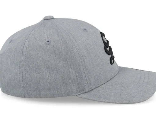 Kids S Letter 3d Heather Grey Adjustable - Kiddo Cap