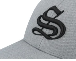 Kids S Letter 3d Heather Grey Adjustable - Kiddo Cap