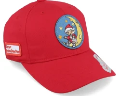 Kids Sandmännchen Round Patch Red Flexfit - Unser Sandmännchen