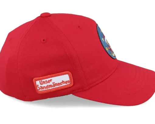 Kids Sandmännchen Round Patch Red Flexfit - Unser Sandmännchen