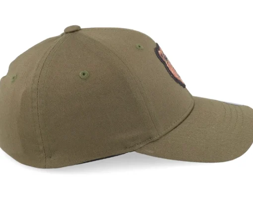 Kids Savage Bear Chenille Olive Flexfit - Kiddo Cap