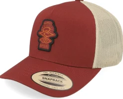 Kids Search Icon Boy Maroon Trucker - Rip Curl