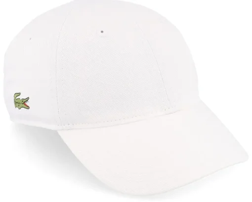 Kids Side Patch White Dad Cap - Lacoste