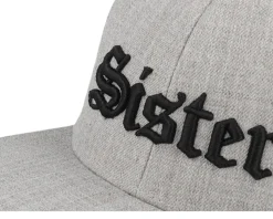 Kids Sister Old English 3d Heather Grey Snapback - Kiddo Cap